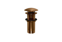 Axel Brushed Copper korek umywalkowy klik-klak