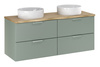 Zestaw meblowy 120cm z blatem i 2 umywalkami nablatowymi Beyond