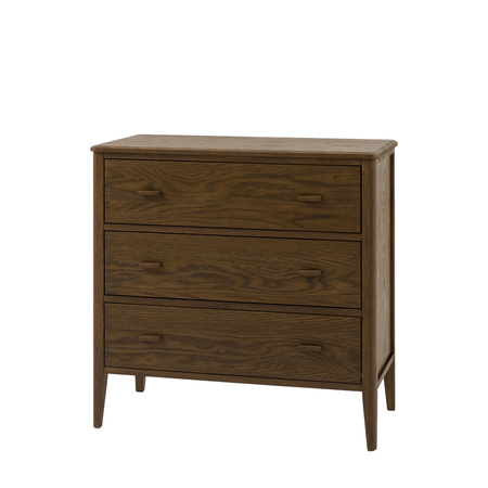Camden 3 Drawer Chest Walnut 870x450x870mm