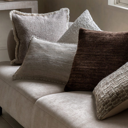 Kendal Chenille Cushion Brown 500x500mm