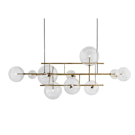 Lampa wisząca CHARM 200 - mosiądz, 200 cm