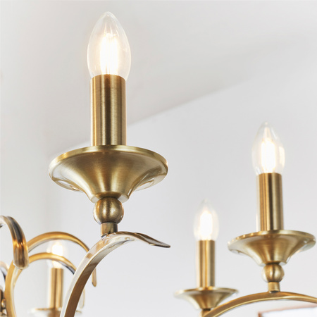 Kora 8 Pendant Light Antique Brass