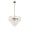 Toulouse 12 Pendant Light Clear Ribbed Glass