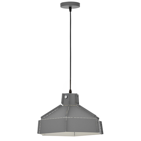 LAMPA SUFITOWA WISZĄCA LOFT SZARA DONA W1