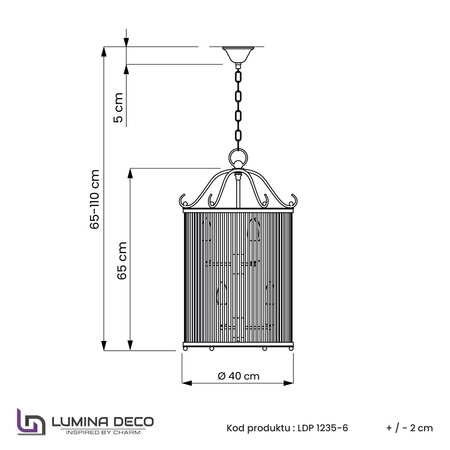 LAMPA WISZĄCA LOFT CHROMOWANA BOSTON W6