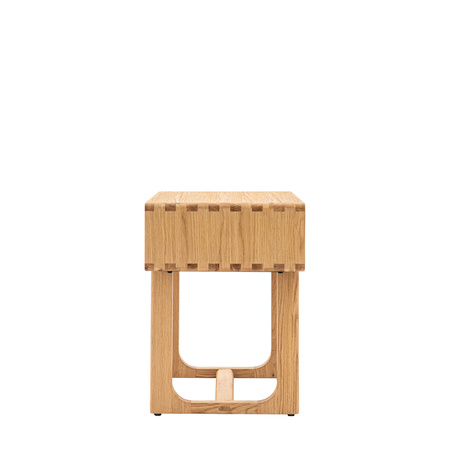 Craft 1 Drawer Bedside Natural 500x400x550mm