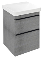 SITIA szafka umywalkowa 46,4x70x44,2cm, 2 szuflady, dąb srebrny