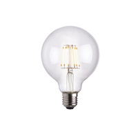 E27 LED Filament Globe 135x95mm Clear 6W