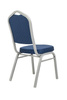 Krzesło bankietowe / konferencyjne ARES niebieske / srebrne