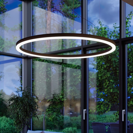 Żyrandol ODA 80 czarny LED 4000K