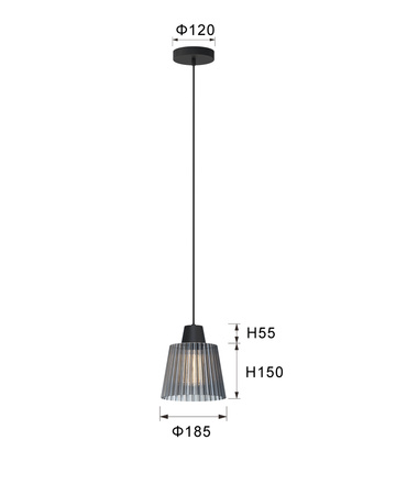 6219-0110 Lampa wisząca jedynka MITICA