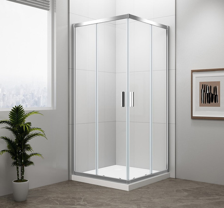 EASY kabina prysznicowa 800x800mm, szkło czyste