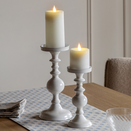 Alzira Candlesticks Cream Set of 2