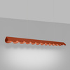 Lampa wisząca BISCUIT ochra czerwona LED 4000K