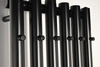 PILON grzejnik łazienkowy 270x1800mm, 4 wieszaki, czarny mat