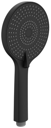 Słuchawka prysznicowa z masażem, 3 tryby, silikonowe dysze, Ø 120 mm, ABS/czarny mat