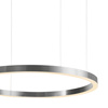 Lampa wisząca CIRCLE 120 cm - LED, ring nikiel szczotkowany