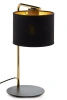 ARIEL lampka czarny RAL 9005/złoty szczotkowany