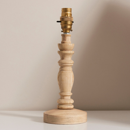 Bibury Table Lamp Base Natural Ash