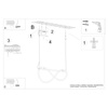 Lampa wisząca GALAKSE 84 czarna LED 2700-6500K