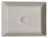 FORMIGO umywalka betonowa nablatowa, 47,5x36,5cm, piaskowy mat