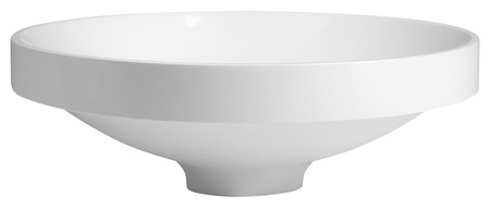 VERTO umywalka wpuszczana kompozytowa, średnica 40,5cm, biały