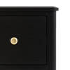 Acton 3 Drawer Chest Black 870x450x870mm