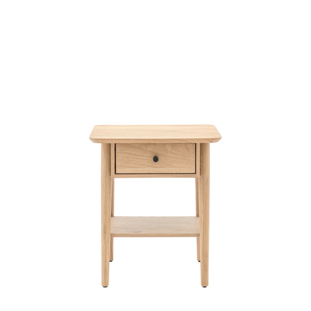 Hatfield 1 Drawer Bedside Natural 450x400x500mm