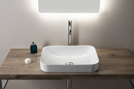 SOTT AQUA Umywalka ceramiczna 50x38cm, biały