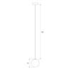 Maxlight M0017D Lampa Wisząca Magnetyczna System Dali 6W 525LM 3000K