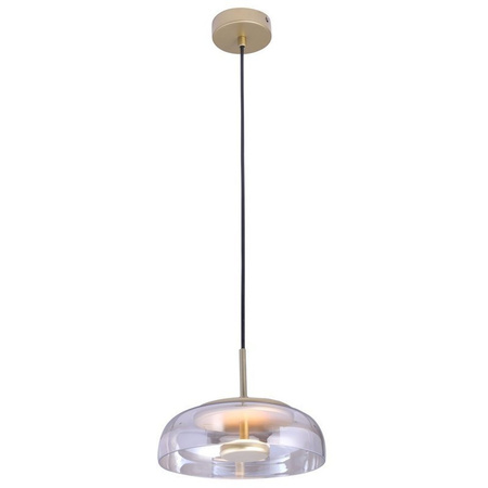 Lampa wisząca DISCO LED złota 23 cm