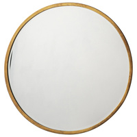 Higgins Okrągłe lustro w kolorze antycznego złota 800 x 800 mm