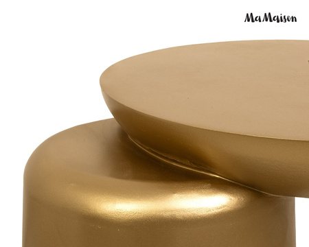 MaMaison stolik ELIAS 41 złoty / drewno