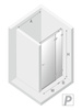 DRZWI WNĘKOWE AVEXA BLACK  P 110x200 CZYSTE 6mm ACTIVE SHIELD