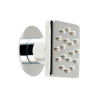 Ścienna słuchawka prysznicowa z regulacją, kwadratowa, chrom