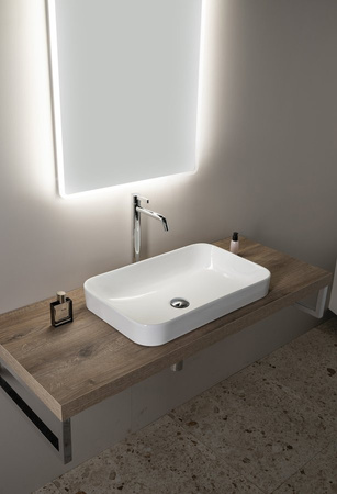 SOTT AQUA Umywalka ceramiczna 60x38cm, biała