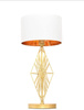 GLAMOUR LAMPA NOCNA BIAŁO-ZŁOTA SALVARI