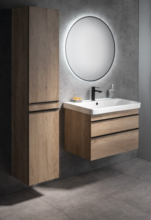 SITIA szafka umywalkowa 101,4x50x44,2cm, 2 szuflady, dąb Alabama