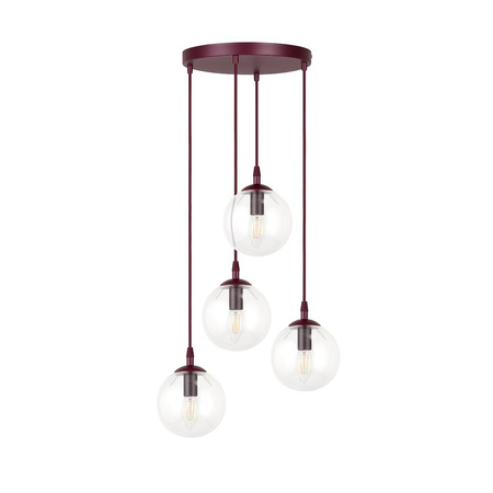 COSMO 4PREM BURGUNDY TRANSPARENT