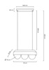 MOOSEE zestaw 2 lamp wiszących DROPS 3 czarny