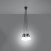 Lampa wisząca DIEGO 5 szara