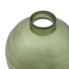 Bevelled Glass Globe Vase Green 160x160x180mm