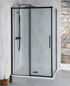 ALTIS BLACK prostokątna kabina prysznicowa 1400x1000 mm, wariant L/P
