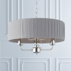 Highclere 3 Pendant Lght Nckel & Chrcoal 300-760mm