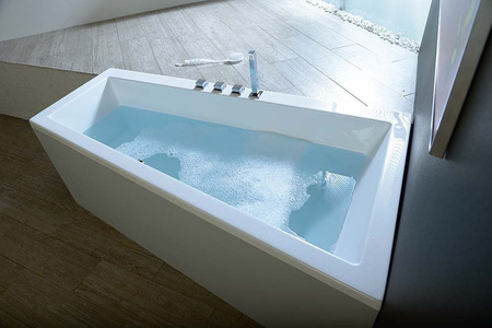 ANDRA R wanna asymetryczna 160x90x45cm, biały