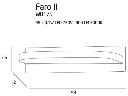 Faro II kinkiet