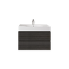 Zestaw DES Umywalka z otworem & Szafka Joy  podumywalkowa podwieszana 80 MOKA WALNUT