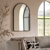Holworth Arch Mirror Black 600x35x900mm