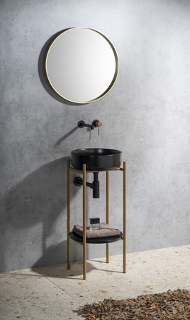 PUNO konsola pod umywalkę 375x830x448xmm, złoty mat