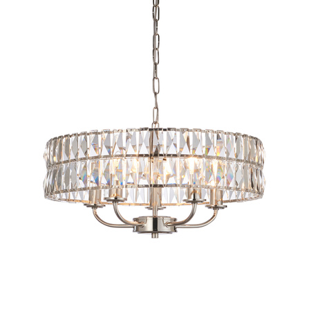 Clifton 5 Pendant Light Bright Nickel
